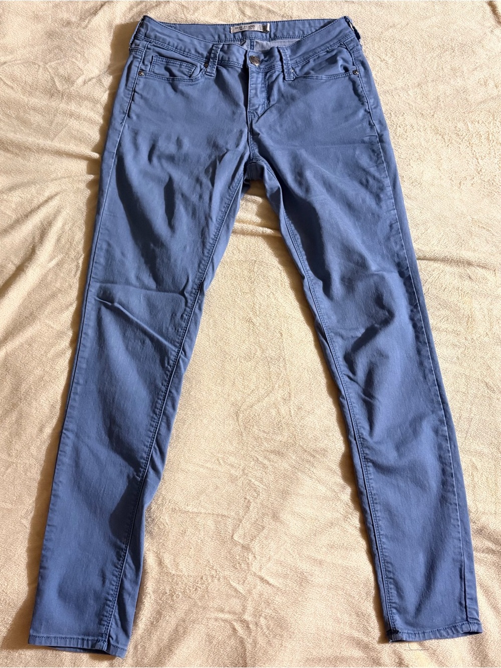 Iris Jeans Denim Pants Womens Sz 5 Blue Skinny Mid Rise Stretch Modern Vintage
